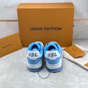 Giày LV Sneakers kiếu dáng thể thao màu xanh trẻ trung - Ảnh 8