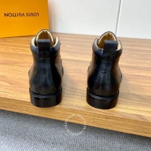 Giày Louis Vuitton cổ cao boot nam da bò màu xanh độc đáo - Ảnh 8