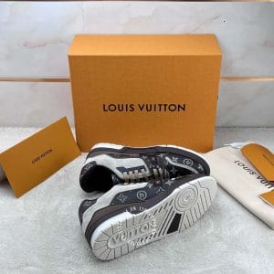 LV Sneakers Louis Vuitton đen họa tiết monogram sang trọng - Ảnh 6