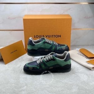 LV Sneakers Louis Vuitton phối màu xanh lục họa tiết monogram - Ảnh 5