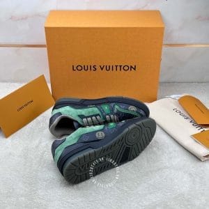 LV Sneakers Louis Vuitton phối màu xanh lục họa tiết monogram - Ảnh 7