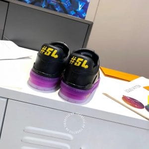 Giày Louis Vuitton Sneaker Trainer đen đế tím hàng hiệu giá tốt - Ảnh 7
