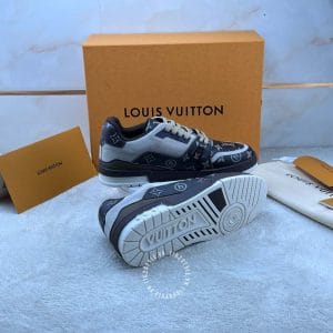 LV Sneakers Louis Vuitton đen họa tiết monogram sang trọng - Ảnh 5