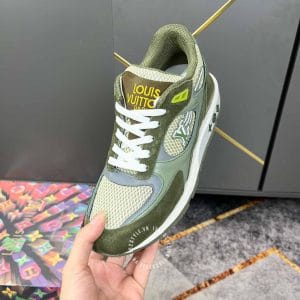 Giày Louis Vuitton Sneaker Runaway xanh rêu độc lạ - Ảnh 5