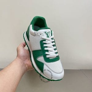 Giày thể thao LV Sneakers cải vải trắng phối xanh lá cao cấp - Ảnh 6