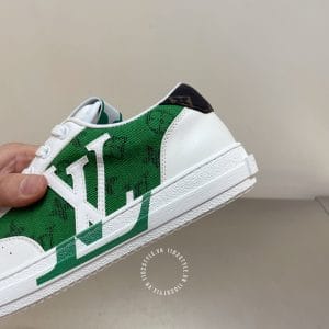 Giày Louis Vuitton charlie sneaker màu trắng xanh logo LV - Ảnh 8