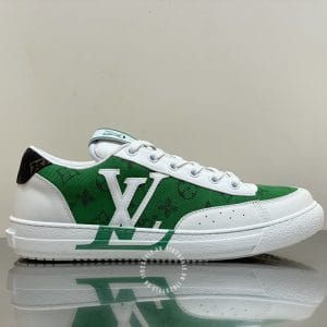 Giày Louis Vuitton charlie sneaker màu trắng xanh logo LV - Ảnh 6