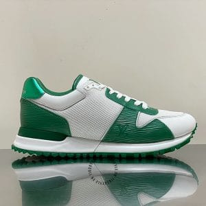 Giày thể thao LV Sneakers cải vải trắng phối xanh lá cao cấp - Ảnh 9
