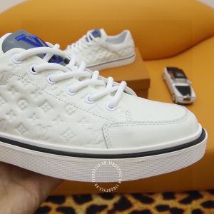 Giày LV Sneakers Replica thể thao màu trắng logo xanh cao cấp - Ảnh 7