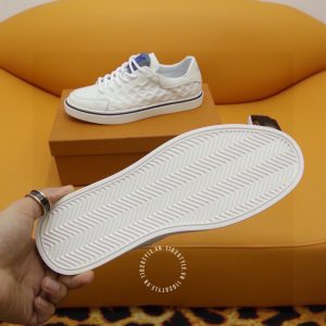 Giày LV Sneakers Replica thể thao màu trắng logo xanh cao cấp - Ảnh 8