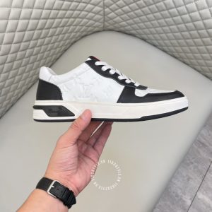 Giày Louis Vuitton sneaker replica phối màu trắng đen Monogram - Ảnh 6