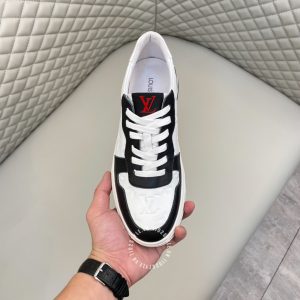 Giày Louis Vuitton sneaker replica phối màu trắng đen Monogram - Ảnh 4