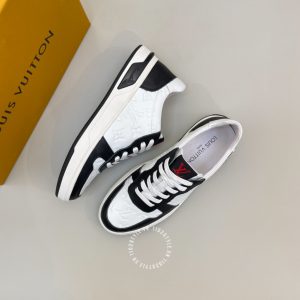 Giày Louis Vuitton sneaker replica phối màu trắng đen Monogram - Ảnh 3