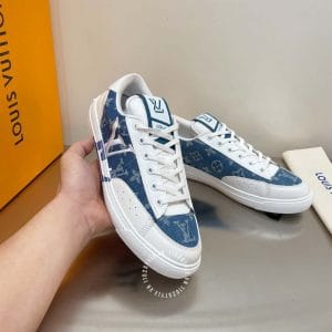 Giày nam Louis Vuitton sneaker vải bò họa tiết monogram - Ảnh 3