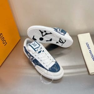 Giày nam Louis Vuitton sneaker vải bò họa tiết monogram - Ảnh 4