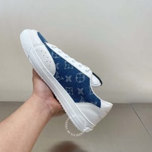 Giày nam Louis Vuitton sneaker vải bò họa tiết monogram - Ảnh 6