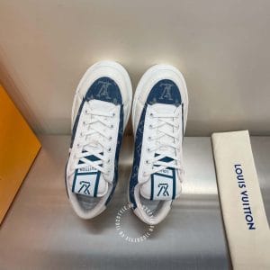 Giày nam Louis Vuitton sneaker vải bò họa tiết monogram - Ảnh 2