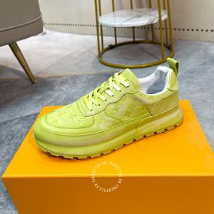 Giày LV Sneakers thể thao nam màu xanh cốm cao cấp - Ảnh 5