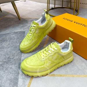 Giày LV Sneakers thể thao nam màu xanh cốm cao cấp - Ảnh 3