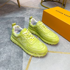 Giày LV Sneakers thể thao nam màu xanh cốm cao cấp - Ảnh 2