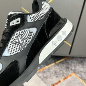 Giày LV Sneakersdáng thể thao đen có phản quang - Ảnh 7