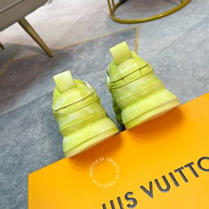Giày LV Sneakers thể thao nam màu xanh cốm cao cấp - Ảnh 8