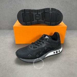 Giày Louis Vuitton Sneaker Run Away đen hoạ tiết monogram cao cấp - Hình ảnh 3