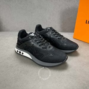 Giày Louis Vuitton Sneaker Run Away đen hoạ tiết monogram cao cấp - Hình ảnh 2