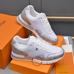 Giày thể thao LV Sneakers màu trắng phối bạc cao cấp - Ảnh 2