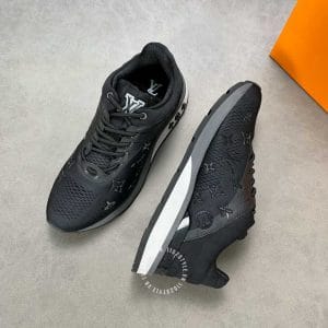 Giày Louis Vuitton Sneaker Run Away đen hoạ tiết monogram cao cấp - Hình ảnh 4