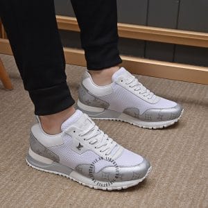 Giày thể thao LV Sneakers màu trắng phối bạc cao cấp - Ảnh 8