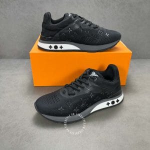 Giày Louis Vuitton Sneaker Run Away đen hoạ tiết monogram cao cấp - Hình ảnh 5