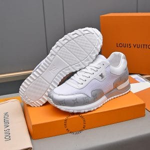 Giày thể thao LV Sneakers màu trắng phối bạc cao cấp - Ảnh 6