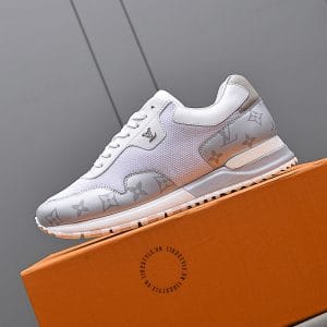 Giày thể thao LV Sneakers màu trắng phối bạc cao cấp - Ảnh 4