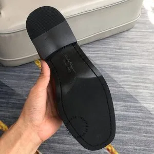 Giày nam Salvatore Ferragamo màu nâu dập vân cá sấu cao cấp - Hình ảnh 8