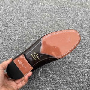 Giày nam cao cấp Louis Vuitton da màu nâu đế cứng lịch lãm - Hình ảnh 9
