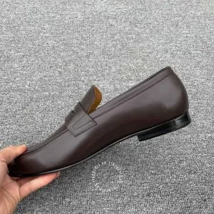 Giày nam cao cấp Louis Vuitton da màu nâu đế cứng lịch lãm - Ảnh 6