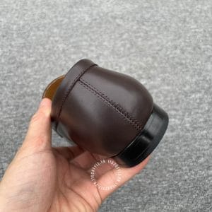Giày nam cao cấp Louis Vuitton da màu nâu đế cứng lịch lãm - Hình ảnh 8