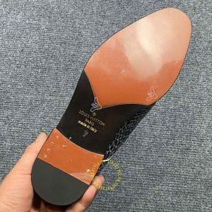 Giày nam hàng hiệu Louis Vuitton da rắn phối màu xanh đen - Ảnh 9