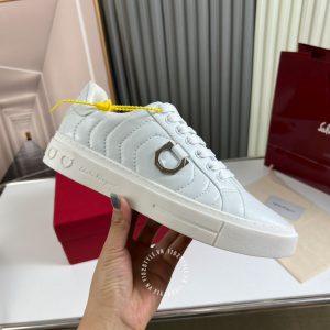 Giày nam hàng hiệu Salvatore Ferragamo thể thao màu trắng giá tốt - Ảnh 6
