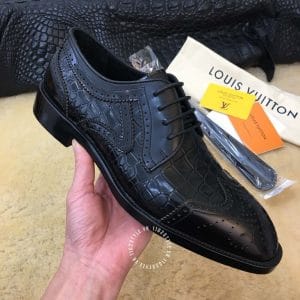 Giày nam cao cấp Louis Vuitton dập vân cá sấu giá tốt nhất - Hình ảnh 5