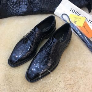 Giày nam cao cấp Louis Vuitton dập vân cá sấu giá tốt nhất - Hình ảnh 3