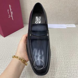 Giày nam cao cấp Salvatore Ferragamo màu đen mờ - Ảnh 5