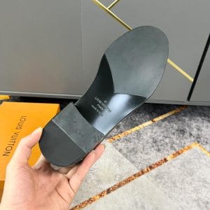 Giày nam cao cấp hàng hiệu Louis Vuitton màu nâu họa tiết Monogam - Hình ảnh 8