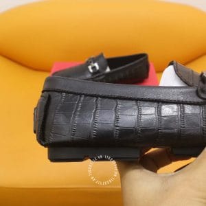Giày nam cao cấp Moca Salvatore Ferragamo da xịn vân cá sấu - Ảnh 6