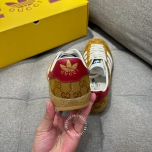 Giày Gucci Sneaker thể thao nam màu olive họa tiết Monogram - Hình ảnh 8