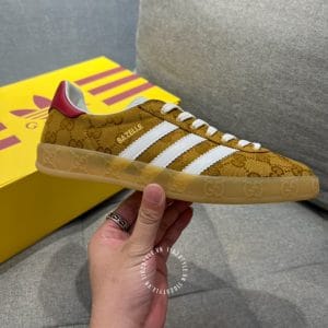 Giày Gucci Sneaker thể thao nam màu olive họa tiết Monogram - Hình ảnh 6