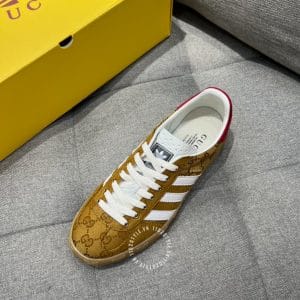 Giày Gucci Sneaker thể thao nam màu olive họa tiết Monogram - Hình ảnh 5
