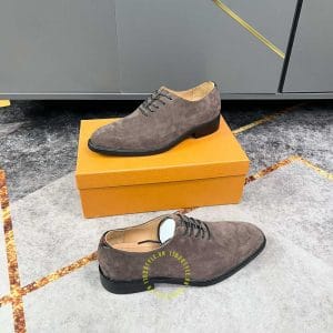 Giày nam hàng hiệu Louis Vuitton nam da lộn màu nâu giá tốt - Hình ảnh 4