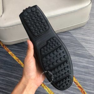 Giày nam hàng hiệu Moca Salvatore Ferragamo màu đen lịch lãm - Ảnh 8